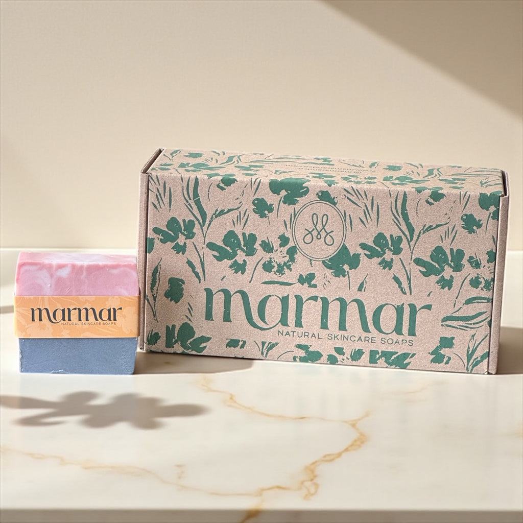 Pink Clay + White Clay + Activated Charcoal + Lavender + Vitamin E