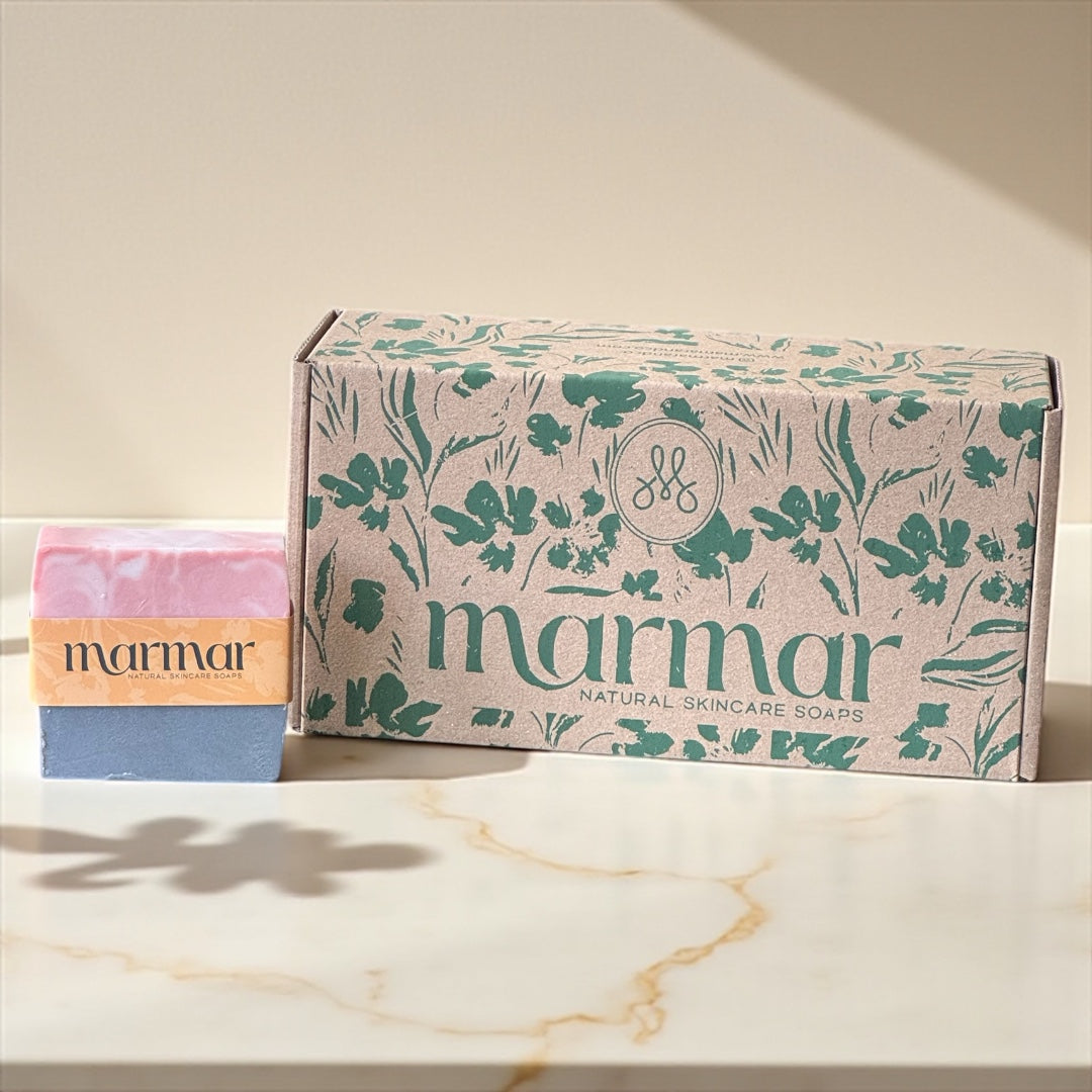 Pink Clay + White Clay + Activated Charcoal + Lavender + Vitamin E